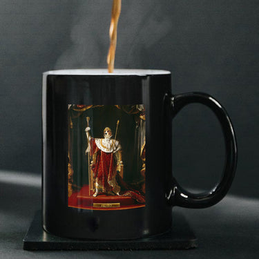 Personalized Dog Gift Idea - Royal Dog's Portrait 58 For Dog Lovers - Black Mug